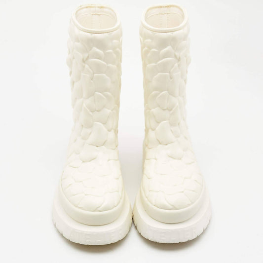 Valentino Garavani - Women's Rubber Rose Edition Atelier Mid Calf Boots