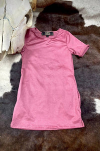 Lucky & Blessed - Girl's Suede Mini Dress