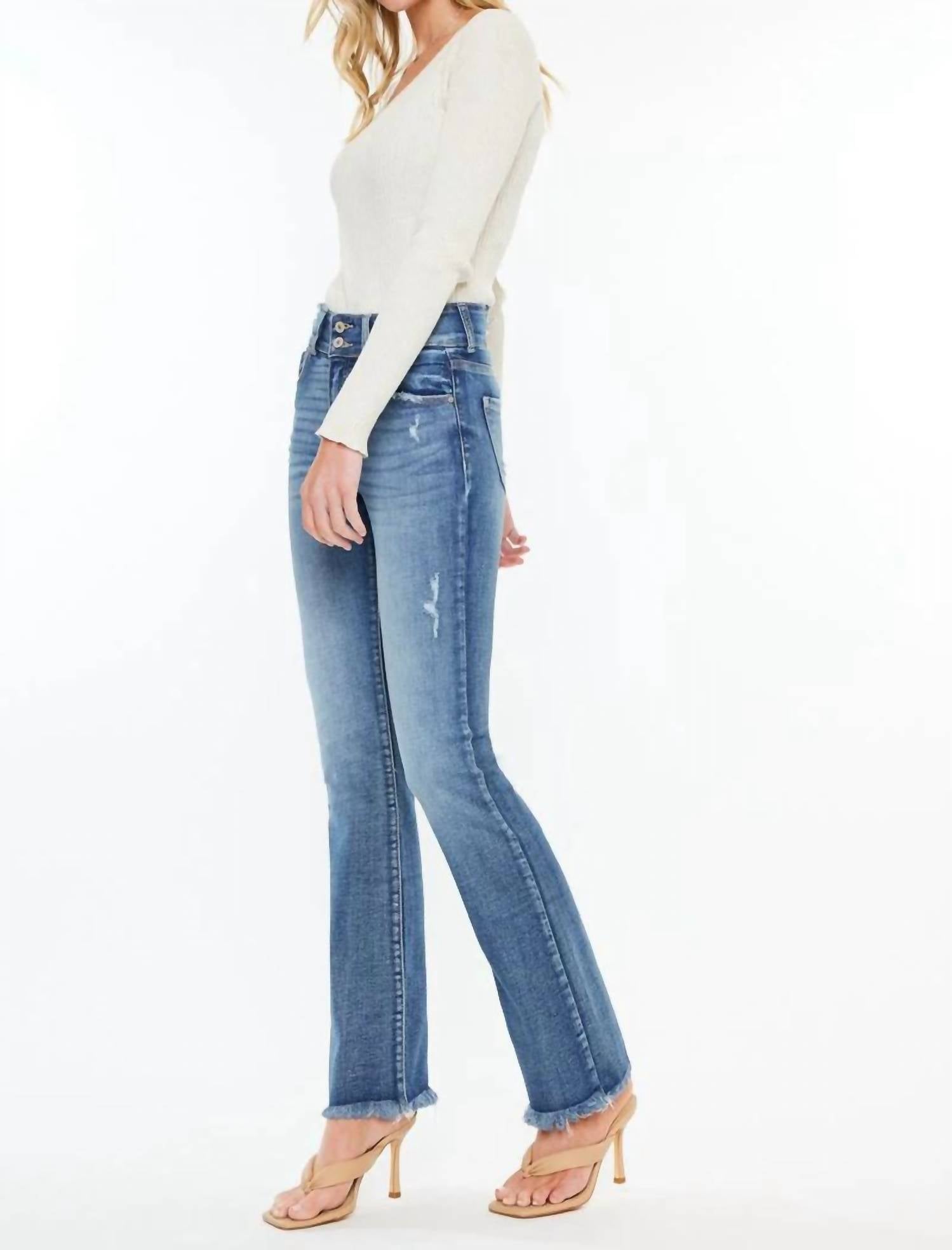 Kancan - Ruby High Rise Boot Cut Jeans