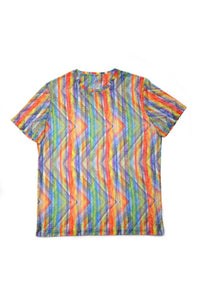 Eight X - Zigzag Stripe Print T-shirt
