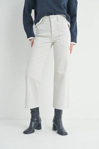 Just Black Denim - Nautical Wide Leg Jeans