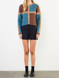 Thml - Colorblock Long Sleeve Cardigan