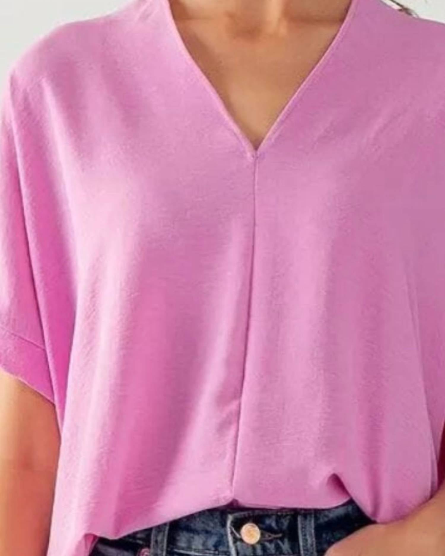 Urban Daizy - Breezy Airflow V-neck Top