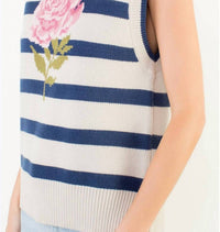 THML Pretty In Pink Sleeveless Knit Sweater in pink sleeveless knit sweater in cream - women's sweater - view 4