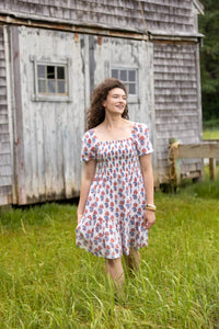 Cosanila Coastal Mini Dress in white - women's dress - alternate view