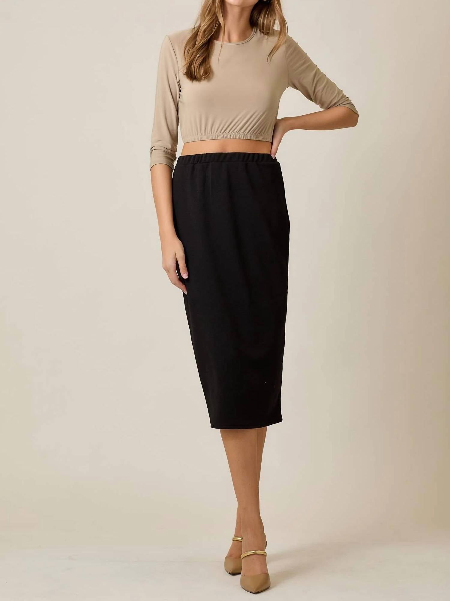Celeste - Knee Length Pencil Skirt