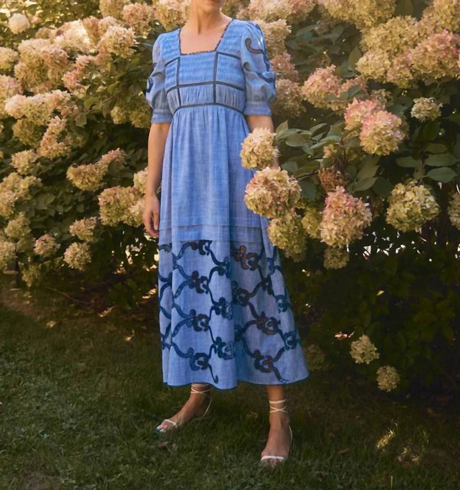 HUNTER BELL Rowe Dress in seabank chambray - women's dress - view 5
