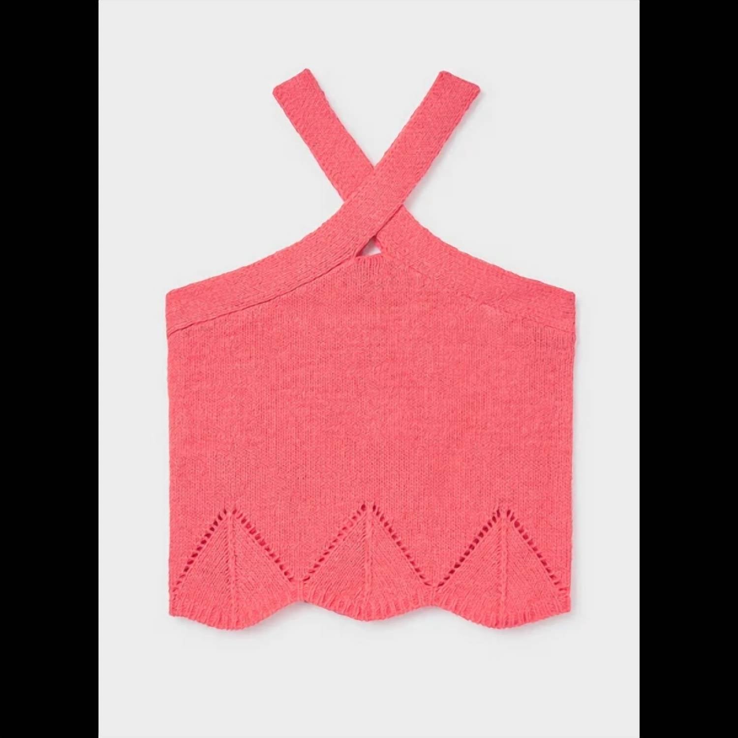 Mayoral - Girl's Knit Halter Top With Print Skirt Set