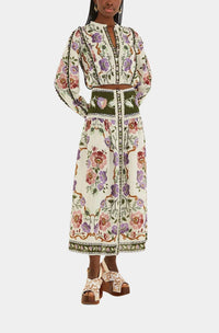 Farm Rio - Rococo Flowers Long Sleeve Blouse
