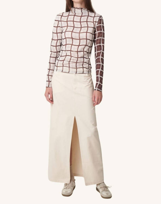 Find Me Now - Khaki Midi Skirt