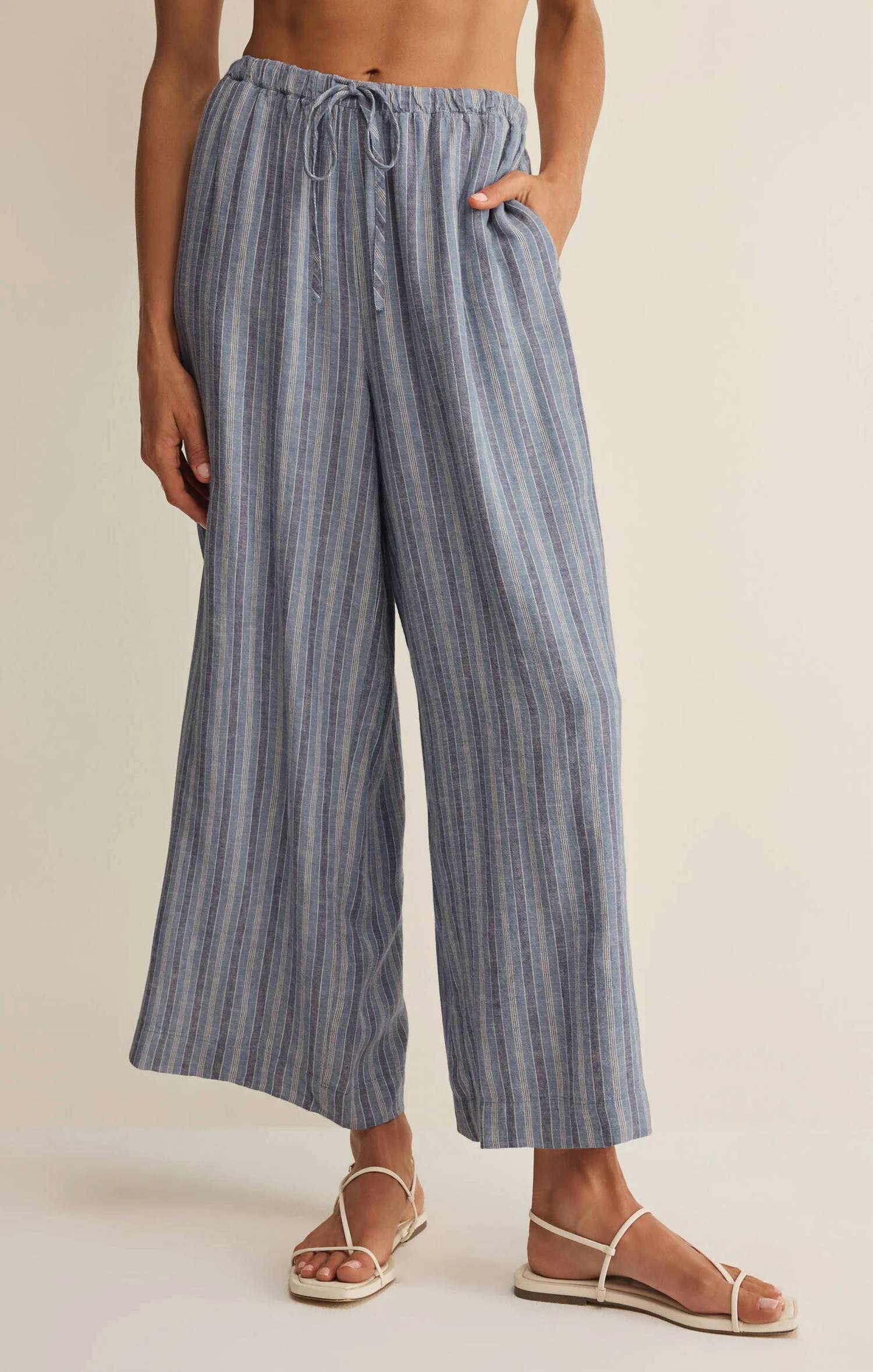 Z Supply - Perfect Wide Leg Striped Pant