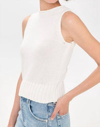 Rails Bondi Knit Top in white - women's tank top - alternate view