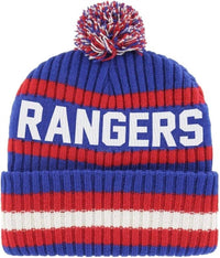 ’47 Men's New York Rangers Bering Cuff Knit Winer Hat in royal - men's hat - detail view