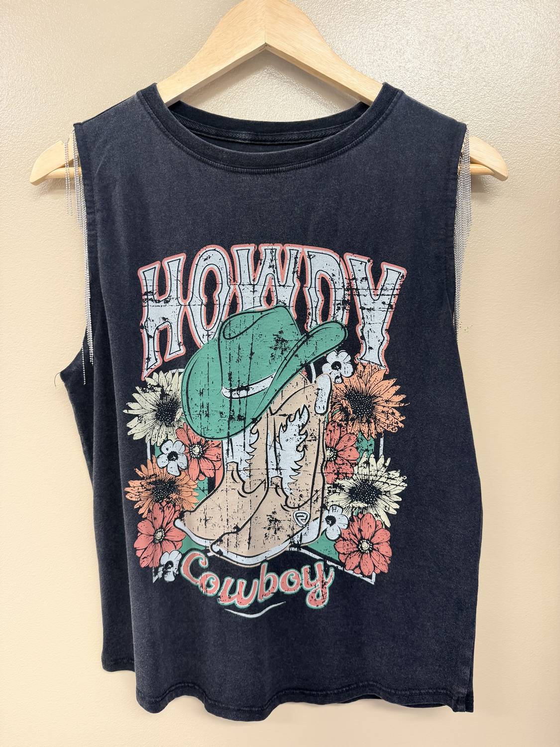 Rock & Roll Denim - Women's Chain Fringe Graphic Tank