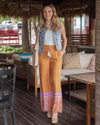 Grace And Lace - Floral Wide Leg Pants
