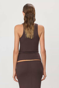 Eterne - High Neck Fitted Tank Top