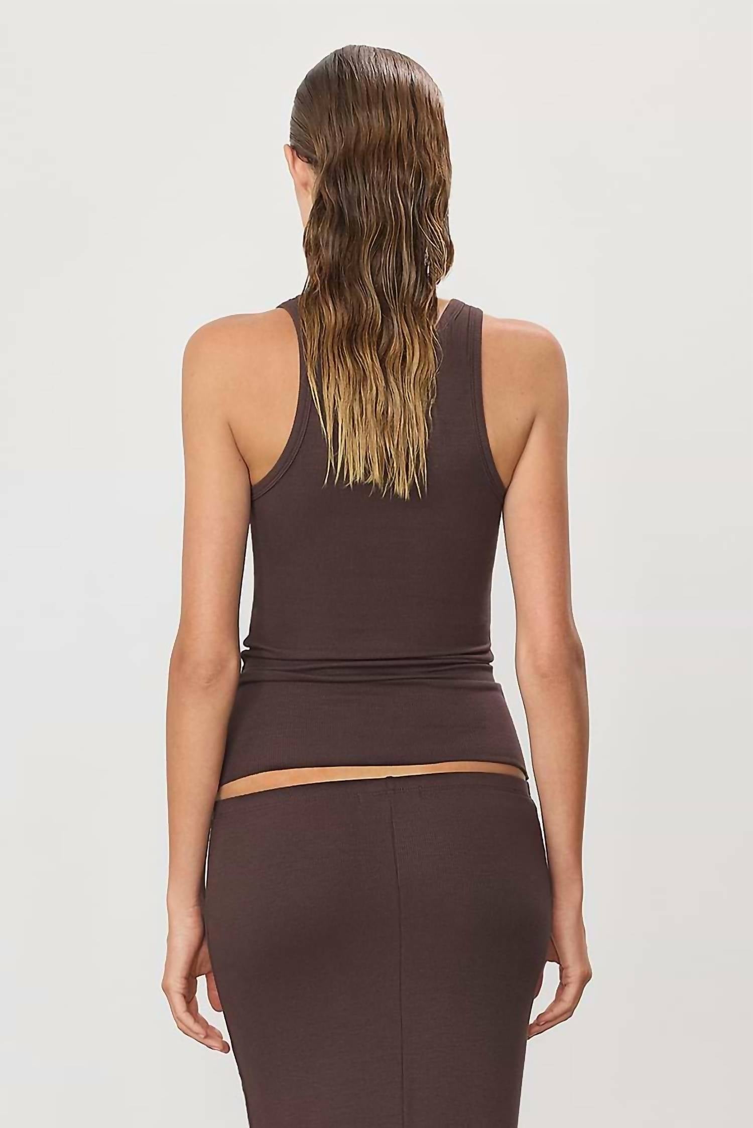 Eterne - High Neck Fitted Tank Top