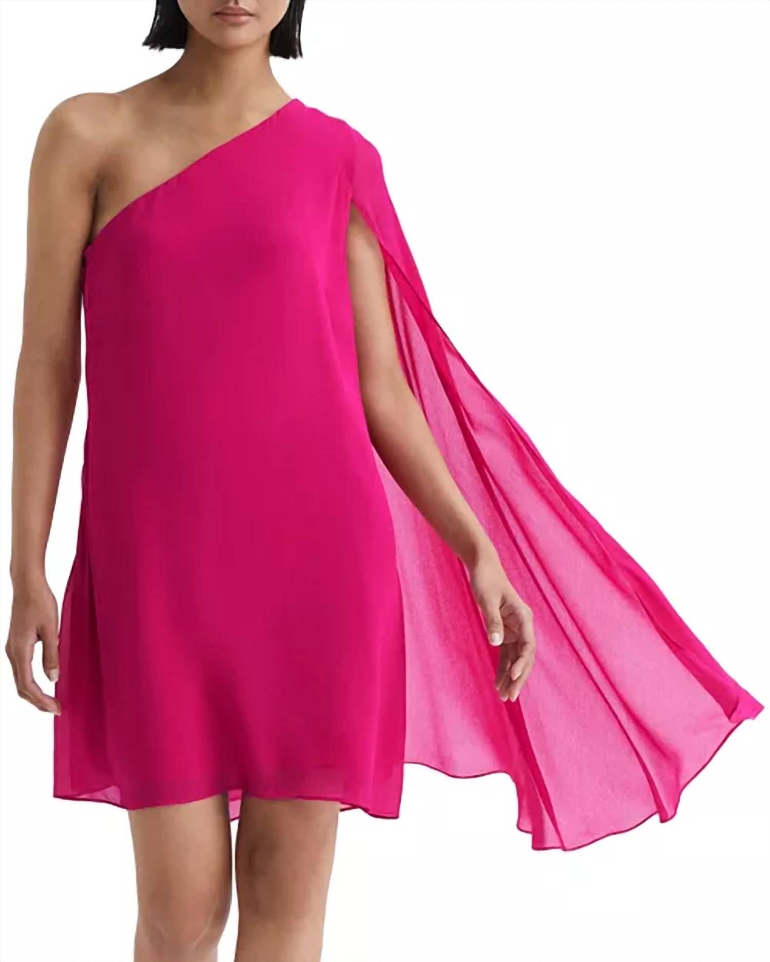 Reiss - Fleur Sheer Cape Sleeve Dress