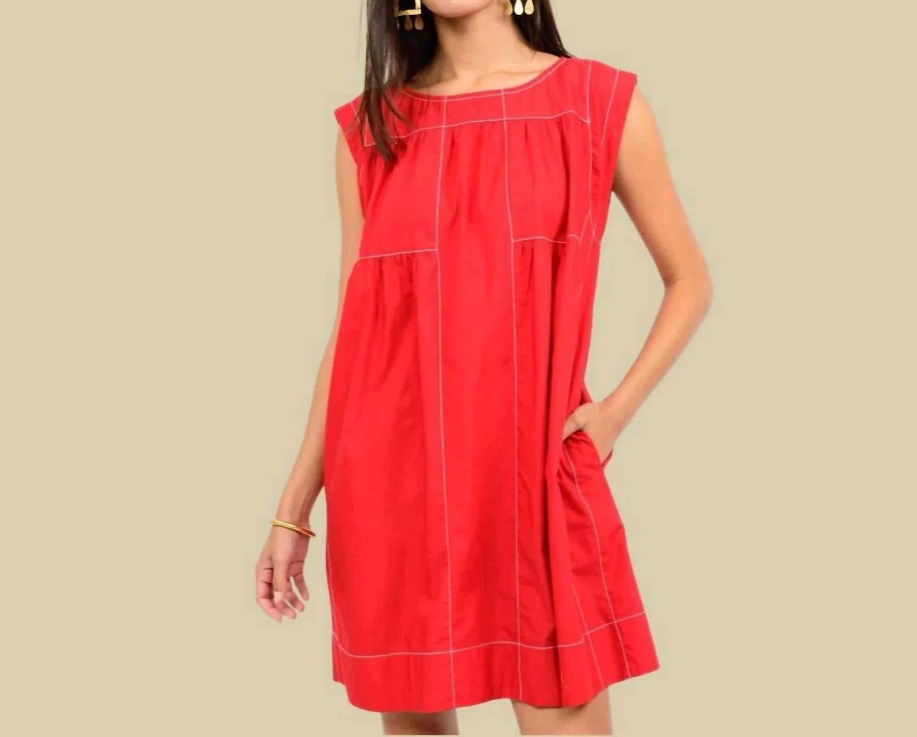 Uncle Frank - Topstitched Dress