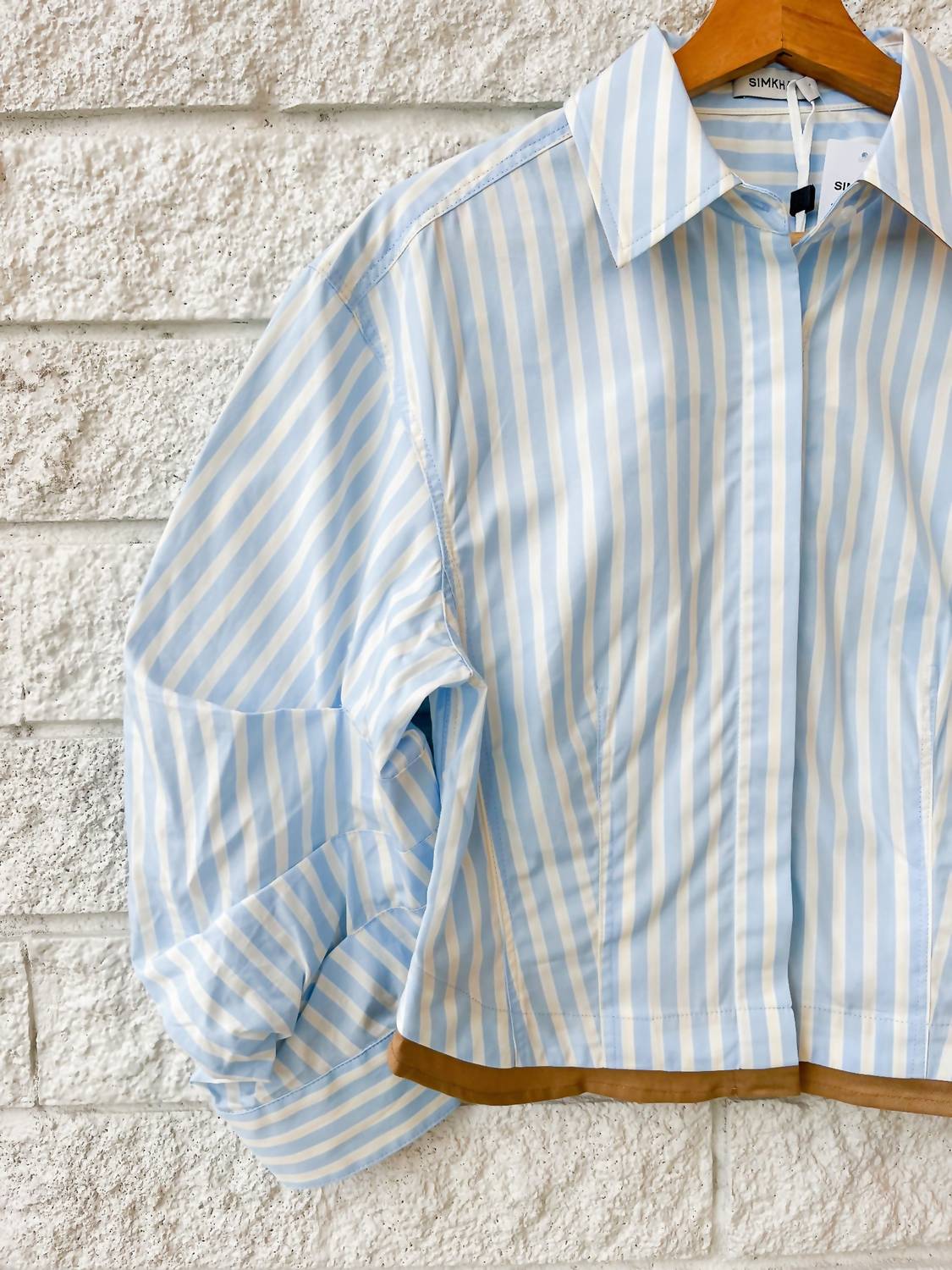 Simkhai - Women's Boone Button Front Combo Shirt