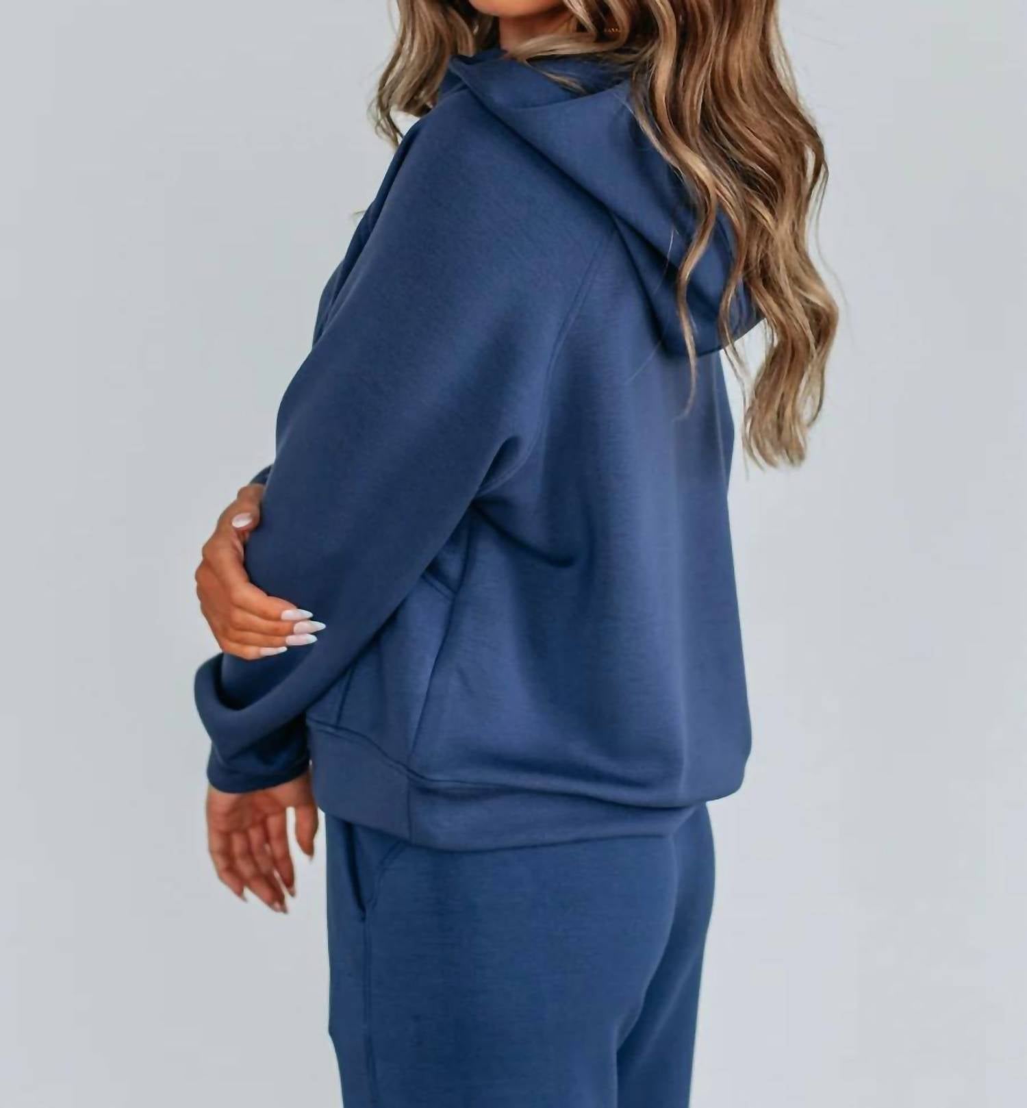 Rae Mode - Hear Me Now Long Sleeve Quarter Zip Hoodie Sweatshirt