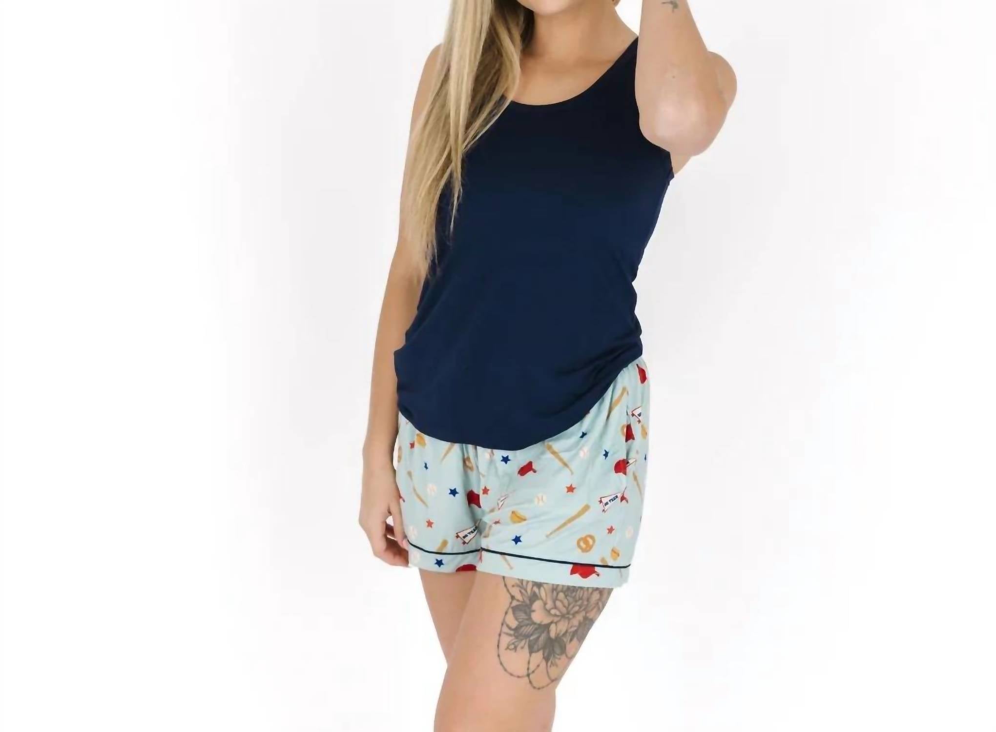 Emerson And Friends - Women's Play Ball Baseball Womens Bamboo Shorts
