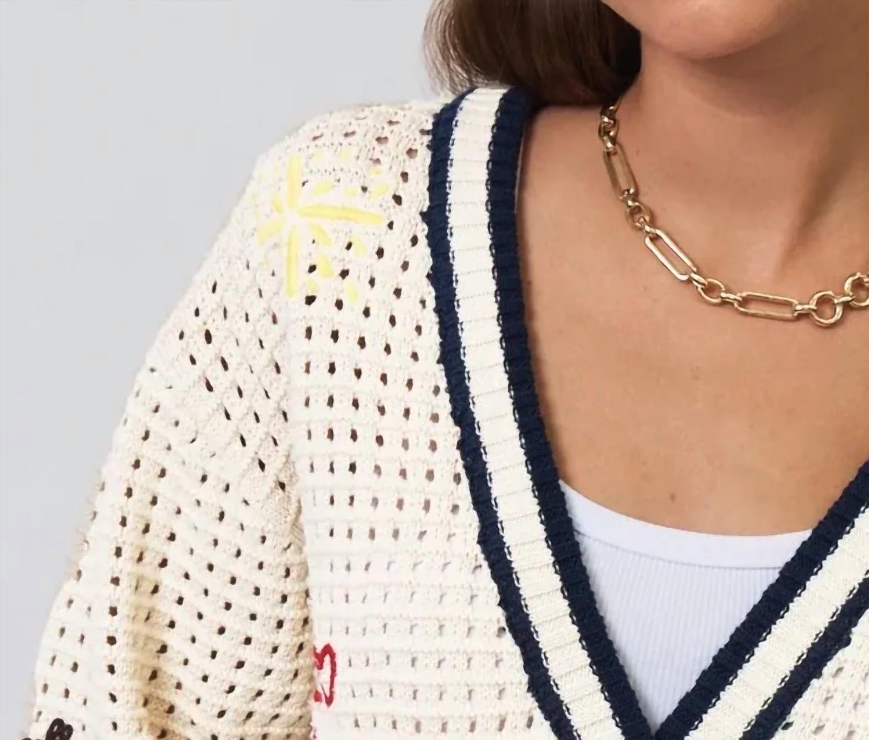 Central Park West - Chelsea Embroidered Cardigan