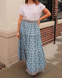 Victoria Dunn - Oliver Floral Tiered Skirt