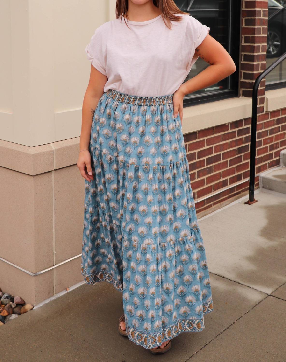 Victoria Dunn - Oliver Floral Tiered Skirt