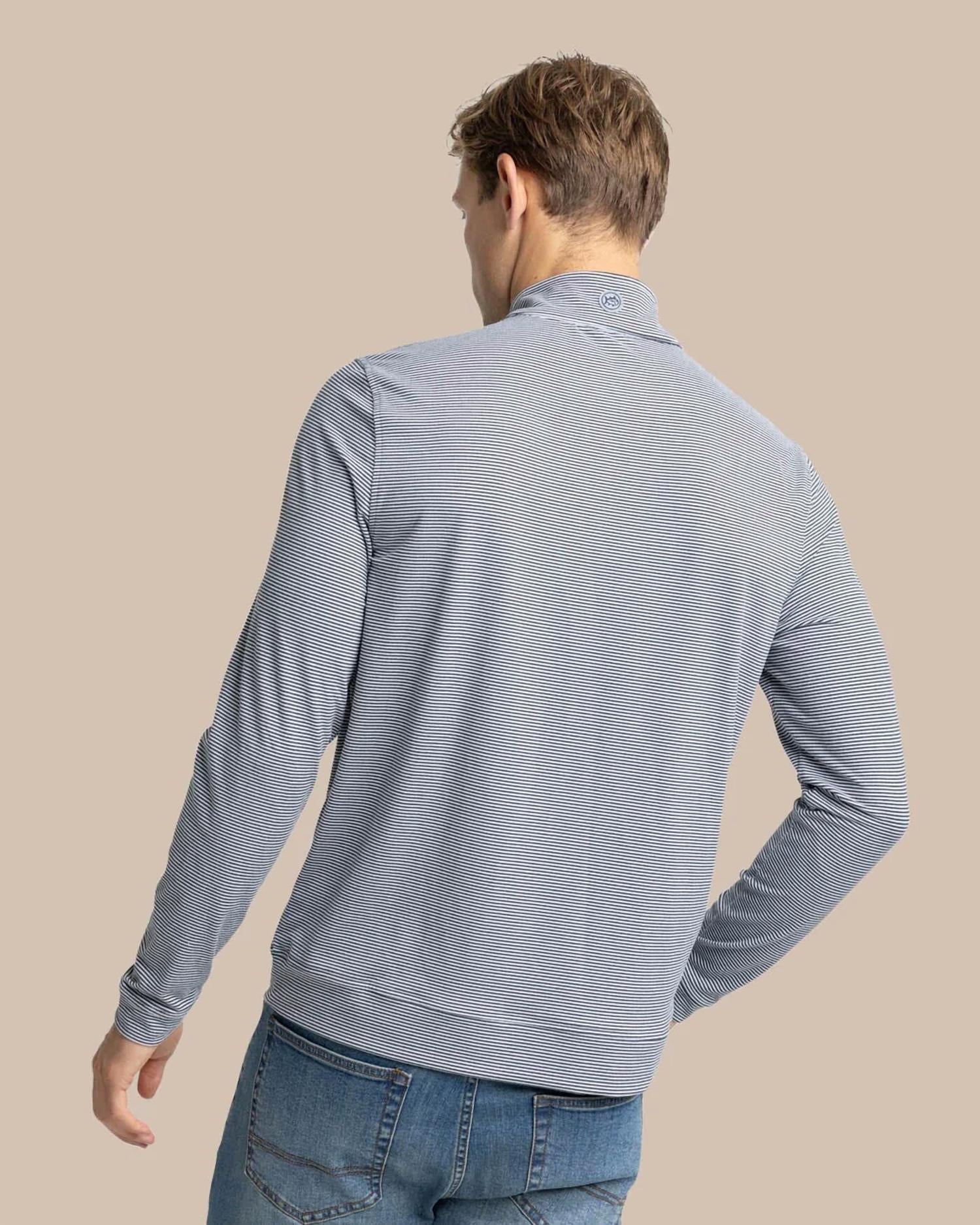 Southern Tide - Cruiser Micro-stripe Quarter-Zip Top