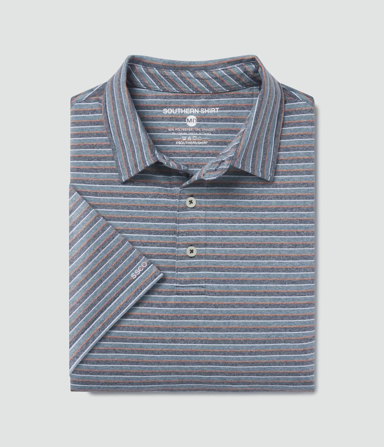 Southern Shirt Company - Cahaba Heather Stripe Polo