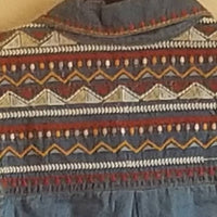 Angie - Embroidered Sleeveless Chambray Summer Dress