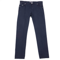 Luigi Borrelli Napoli - Men's Slim-fit Cotton Linen Jeans
