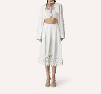 Forte Forte - "en Fleur" Embroidery Cotton Popline Shirt