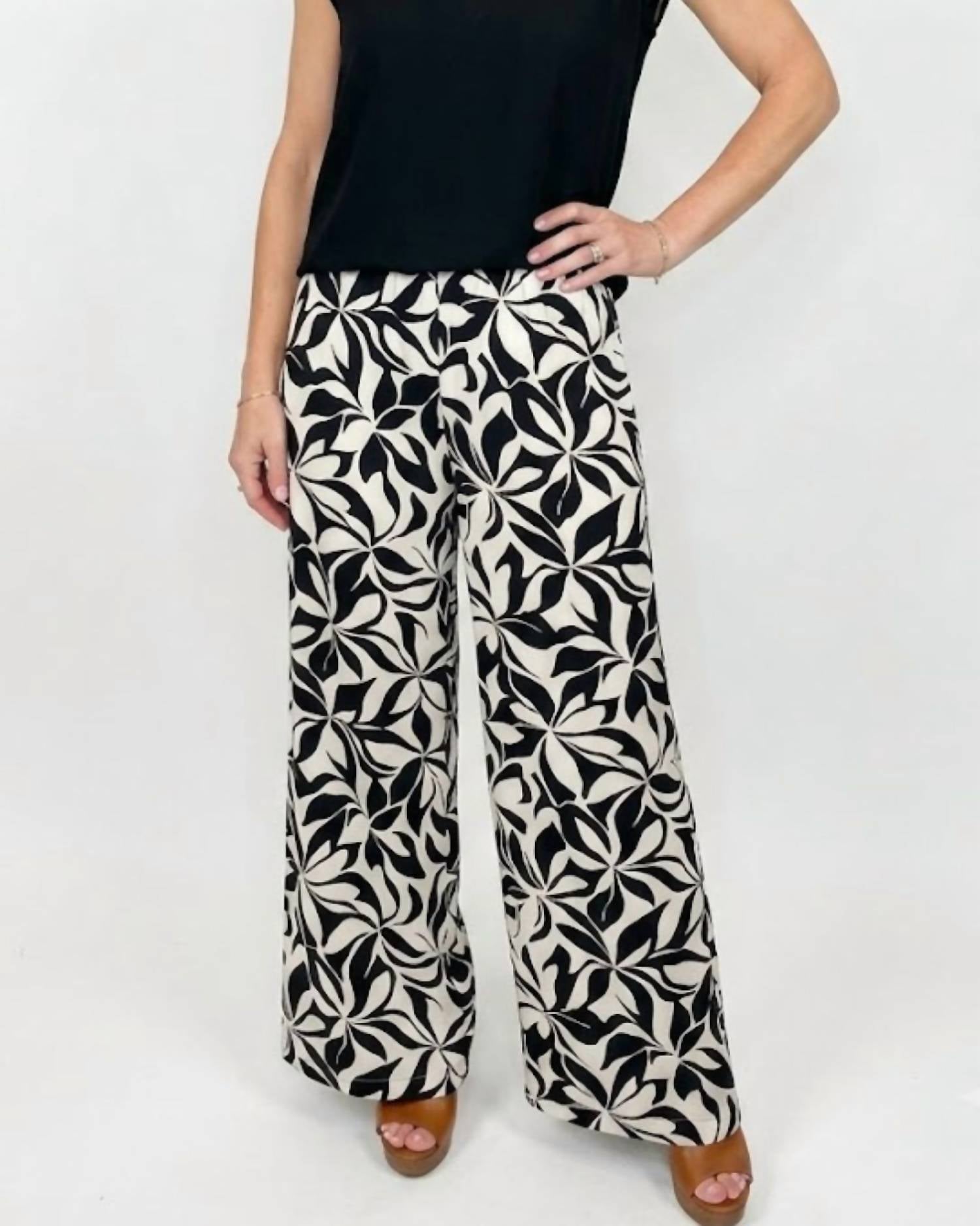 Kylie Paige - Selma Wide Leg Linen Blend Pant