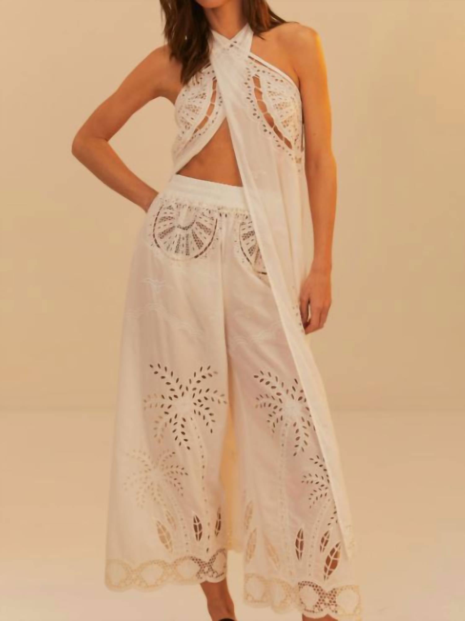Farm Rio - Coconut Richilieu Pants