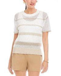Fifteen Twenty - Faye Crochet Sweater Top