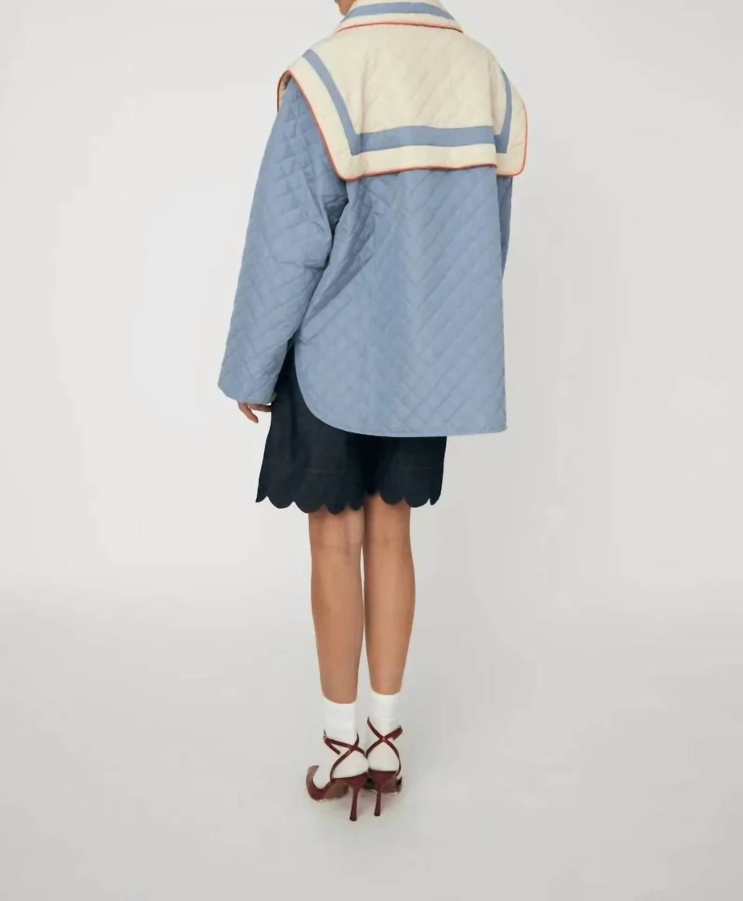 Stella Nova - Oversized Quilted Sailor Coat