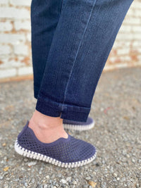 Multiples - Slim Sation Denim Pants
