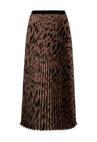 Sanctuary - Nostalgia Leopard Pleated Midi Skirt