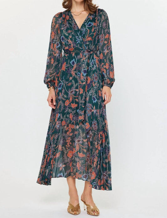 Current Air - Floral Pleated Maxi Dress