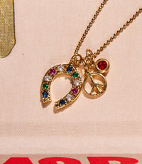 Farrah B Jewelry - Women's Charm Cluster Necklace