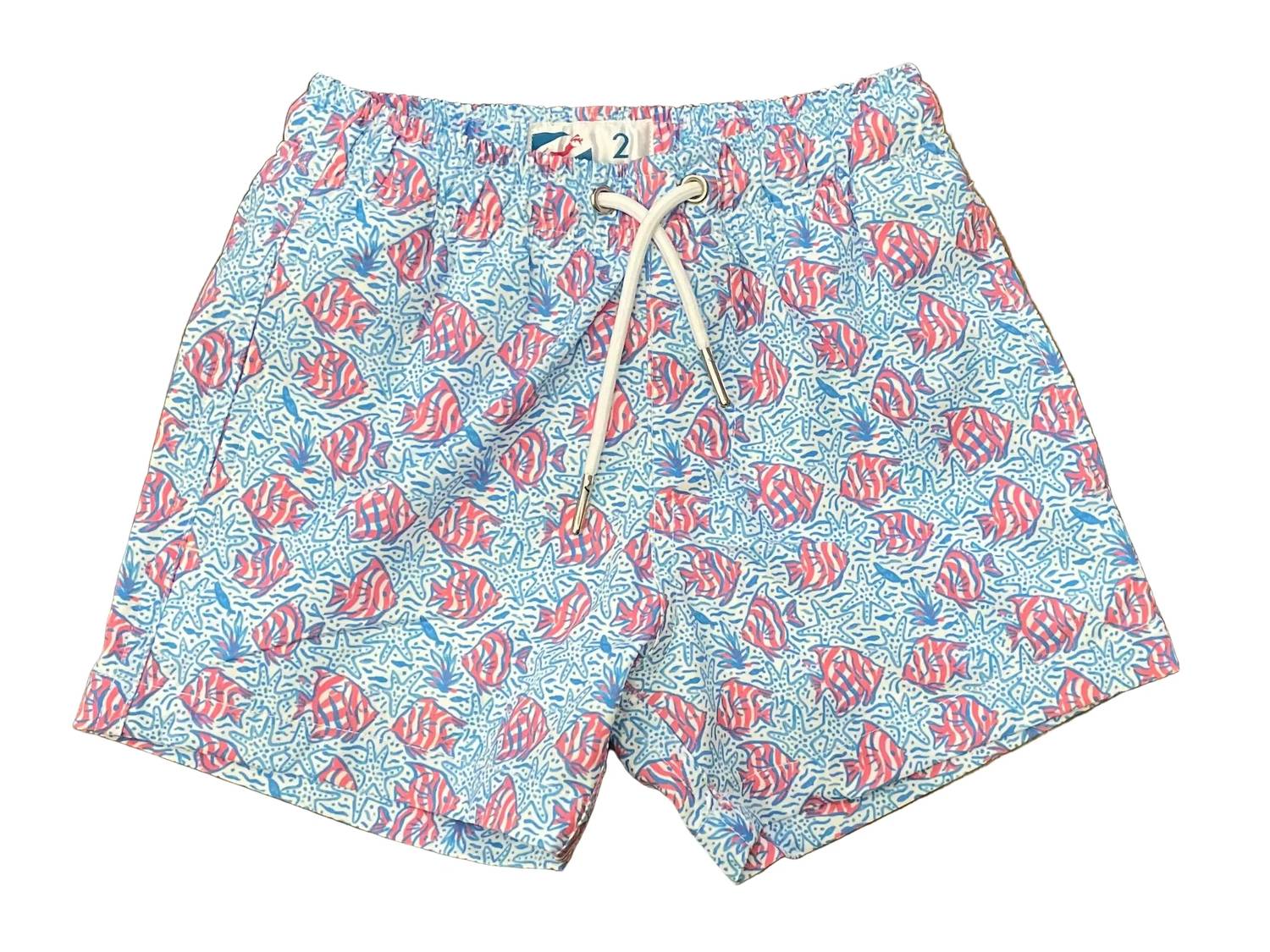 Bermies - Boys Coral Fish Swimsuit Trunk