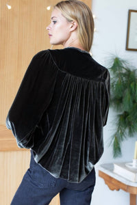 Emerson Fry - Poet Velvet Blouse