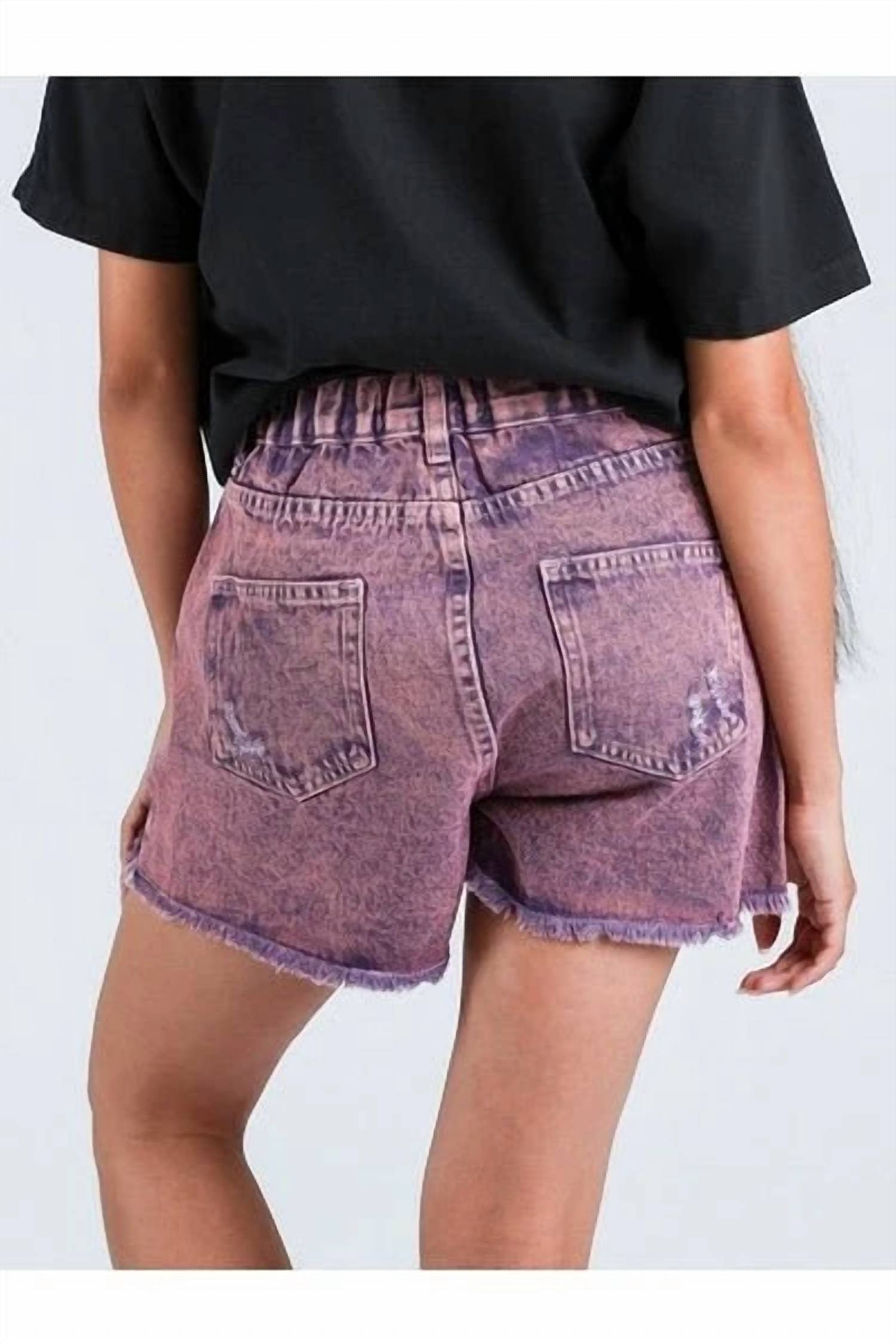 Very J - Canyon Fade Denim Shorts