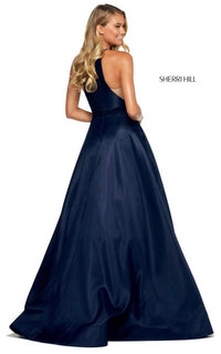 Sherri Hill - Mikado A-line Halter Gown