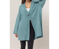 Hyfve - Front Rosette Long Sweater Cardigan