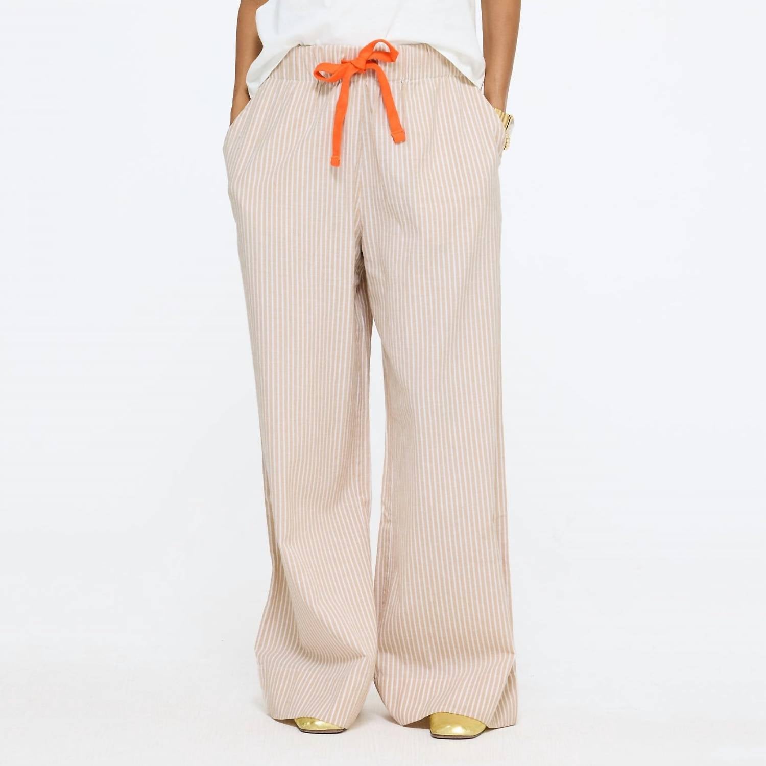 Kerri Rosenthal - Post Linen Stripe Pant