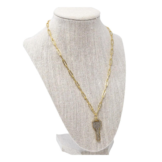 Mary Kathryn Designs - Pave Key Necklace