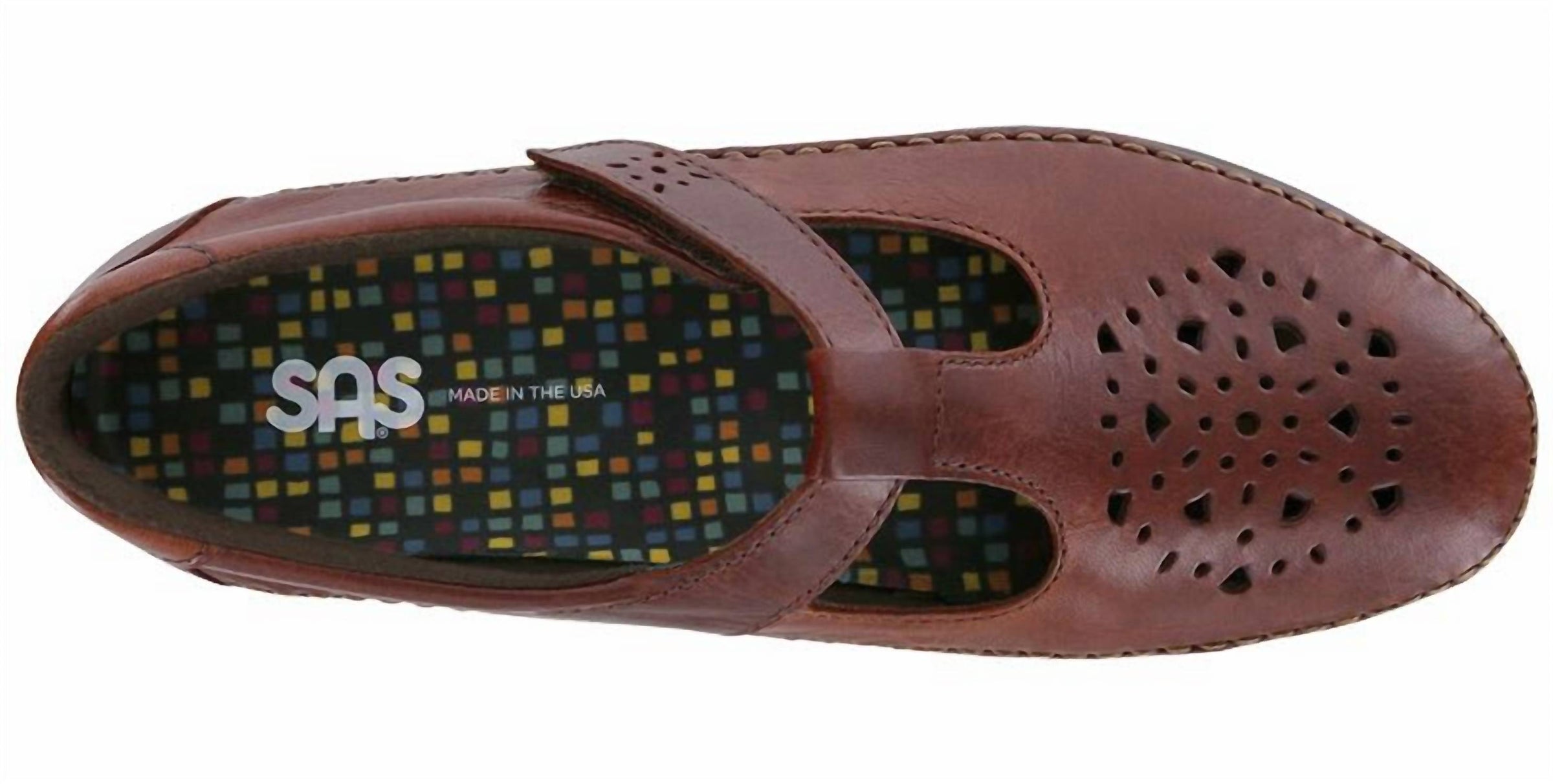 SAS Women's Willow Slip On Loafer in walnut - women's flats - detail view